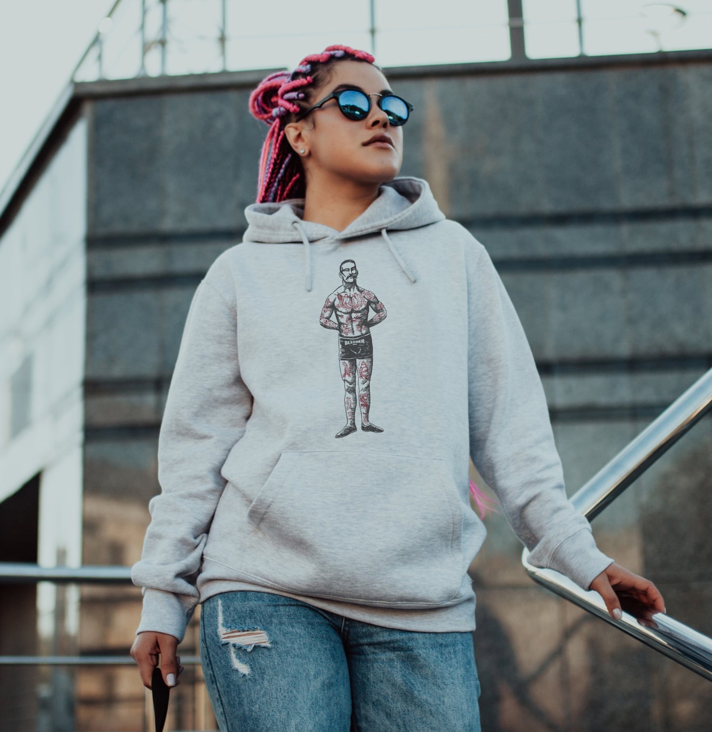 Bleeder Tatted Man Hoodie